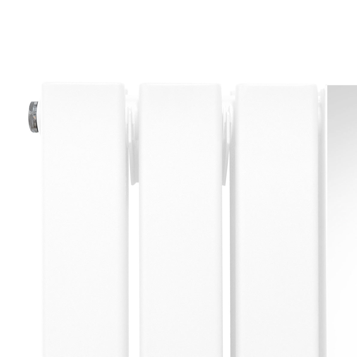Flat Mirror Radiator & Valves - 1800mm x 565mm - White - Used - Very Good