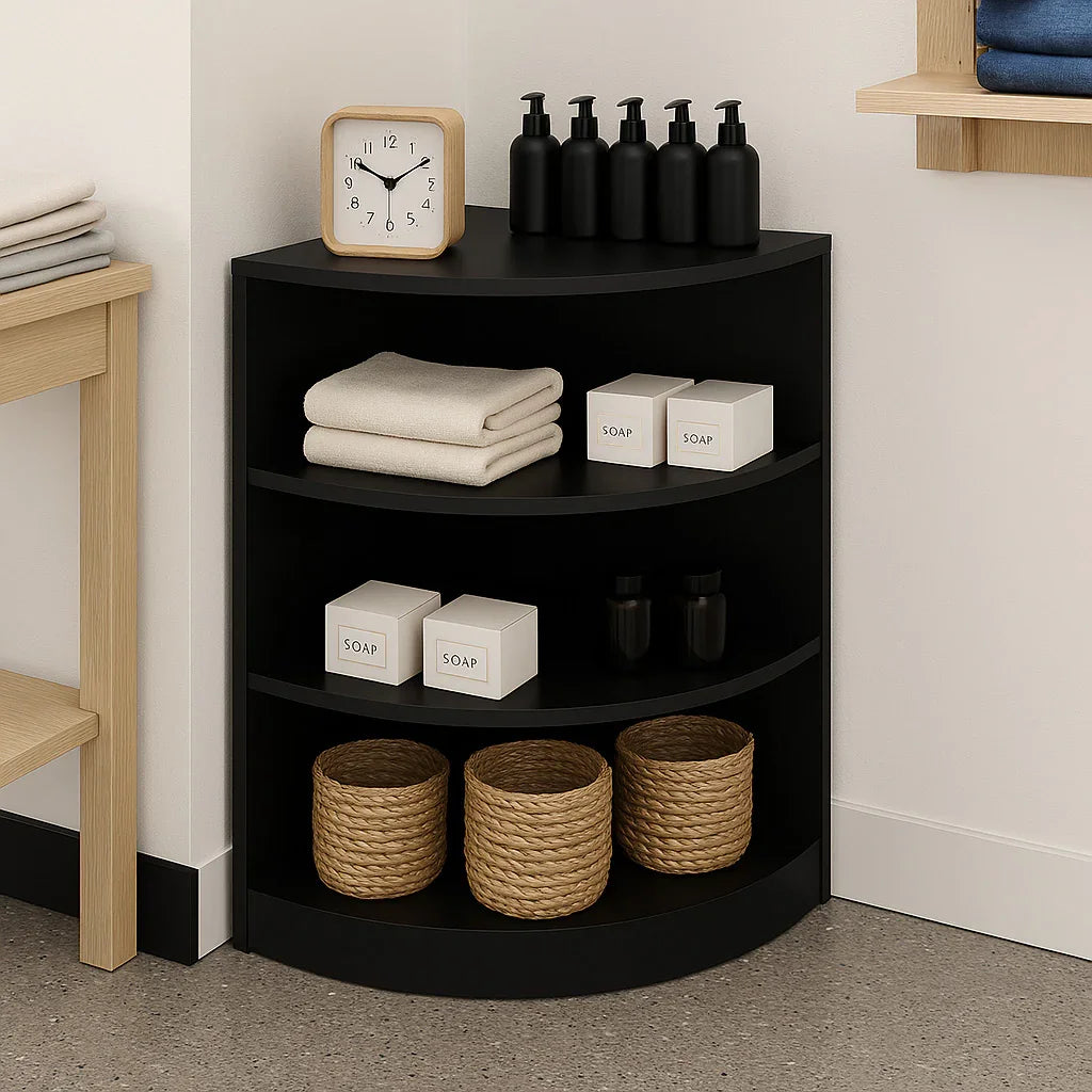 Retail Shop Corner Counter LM60 - Black - Like New