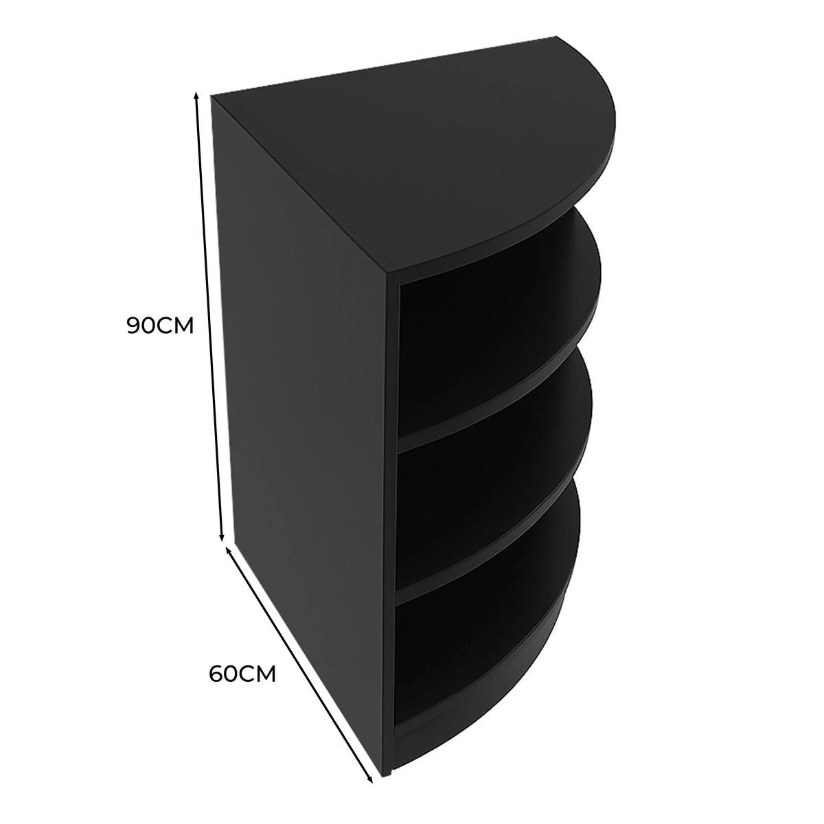 Retail Shop Corner Counter LM60 - Black - Like New