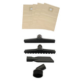 80L Industrial Vacuum, 4 Attachments & 4 Hoover Bags - Like New
