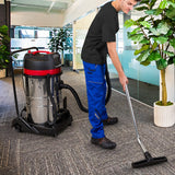 80L Industrial Vacuum, 4 Attachments & 4 Hoover Bags - Like New