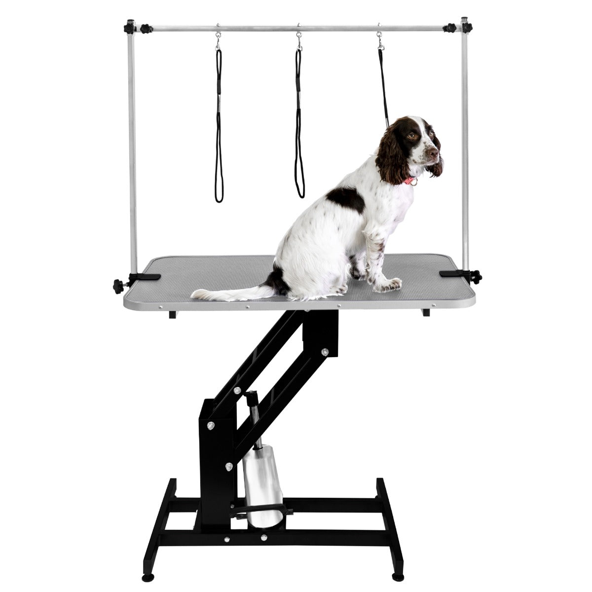 Black Hydraulic Grooming Table - Grey Table Top - Like New