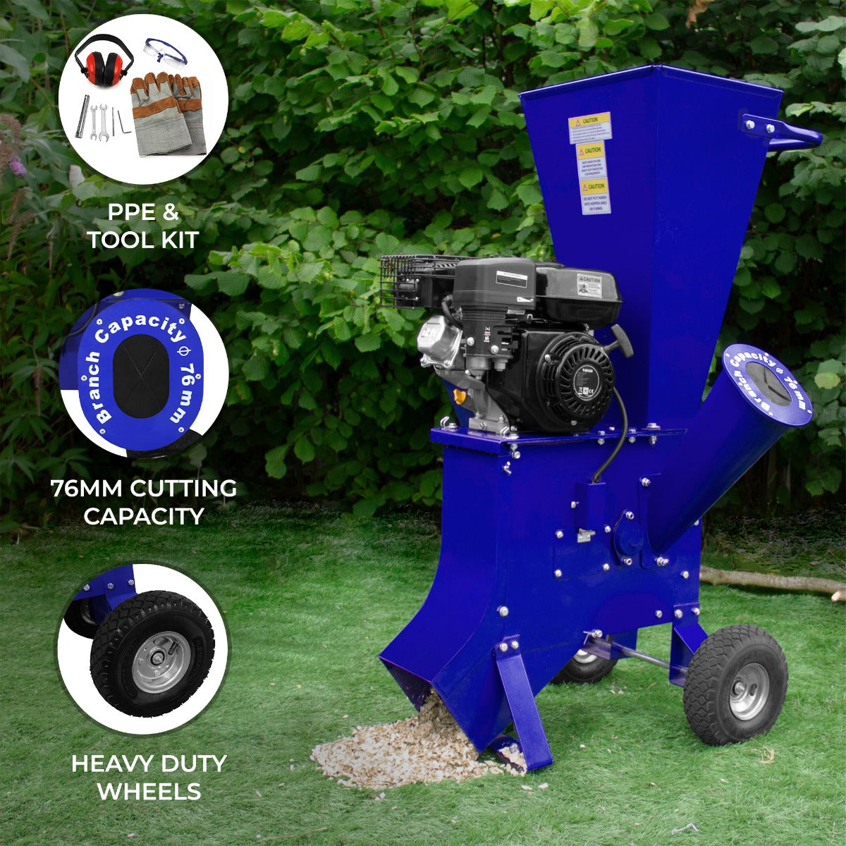 T-Mech 6.5HP Wood Chipper - Used - Acceptable