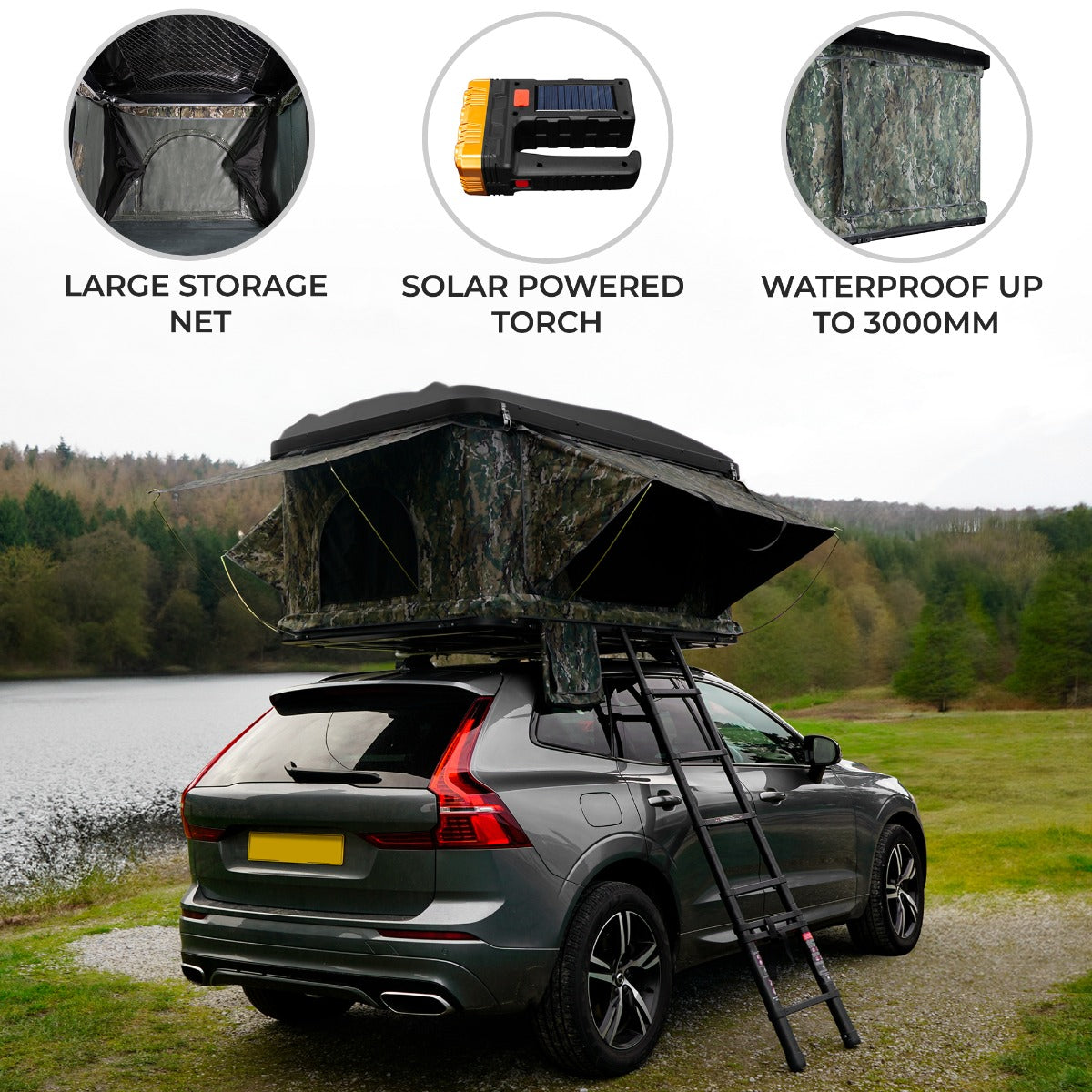 Car Roof Tent – Camouflage - Used - Acceptable