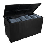 Rattan Cushion Storage Box - Black - Used - Good