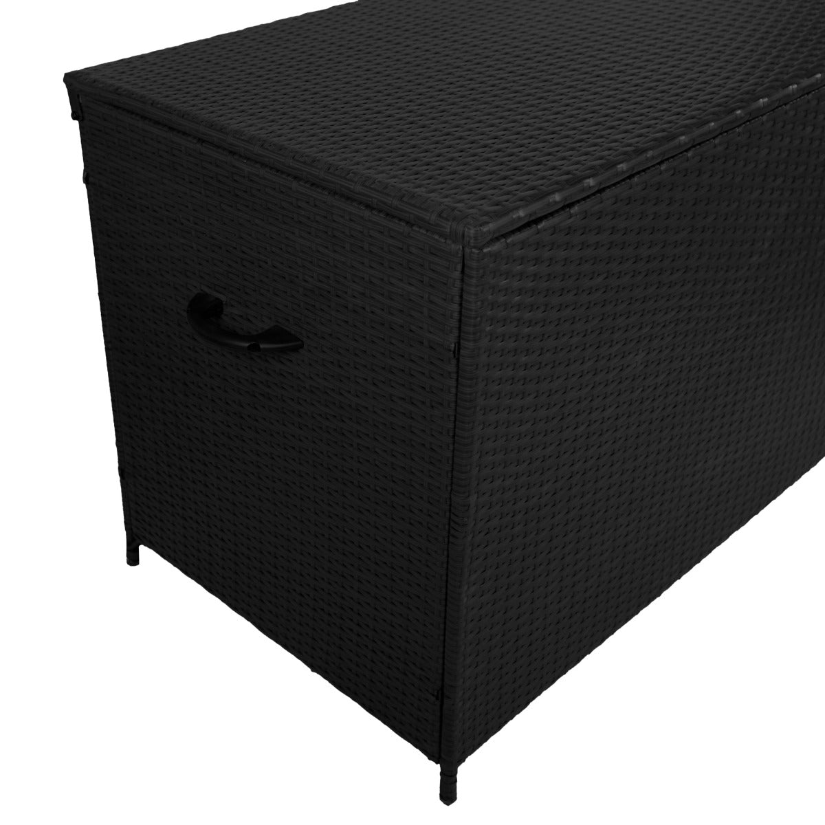 Rattan Cushion Storage Box - Black - Used - Good