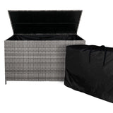 Rattan Cushion Storage Box - Grey - Used - Good