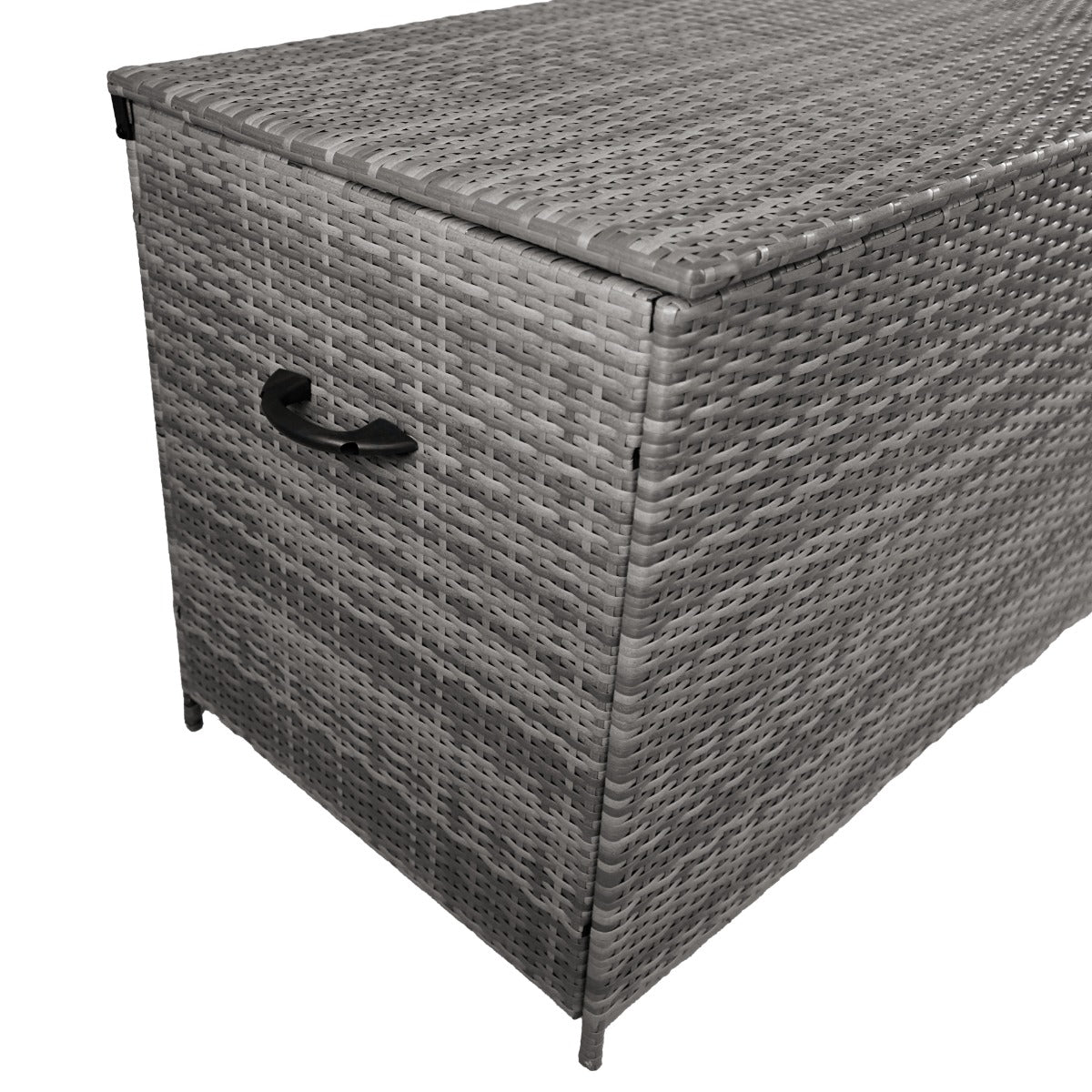 Rattan Cushion Storage Box - Grey - Used - Very Good