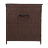 Rattan Cushion Storage Box - Brown - Used - Good