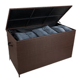 Rattan Cushion Storage Box - Brown - Used - Good