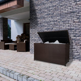 Rattan Cushion Storage Box - Brown - Like New