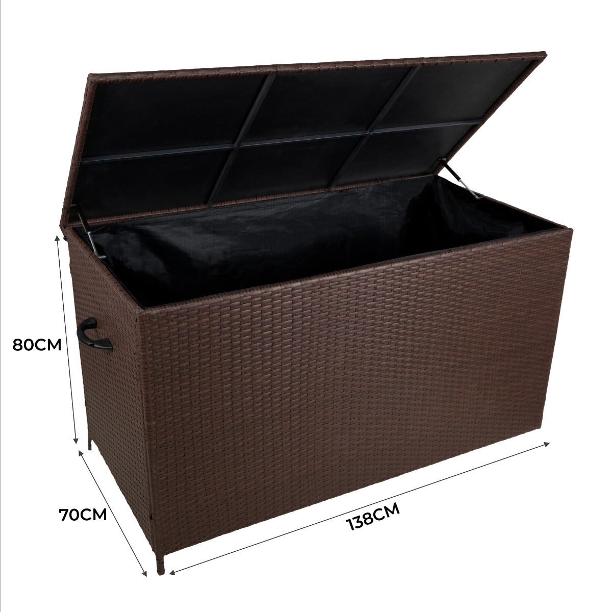 Rattan Cushion Storage Box - Brown - Used - Good