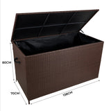 Rattan Cushion Storage Box - Brown - Used - Good