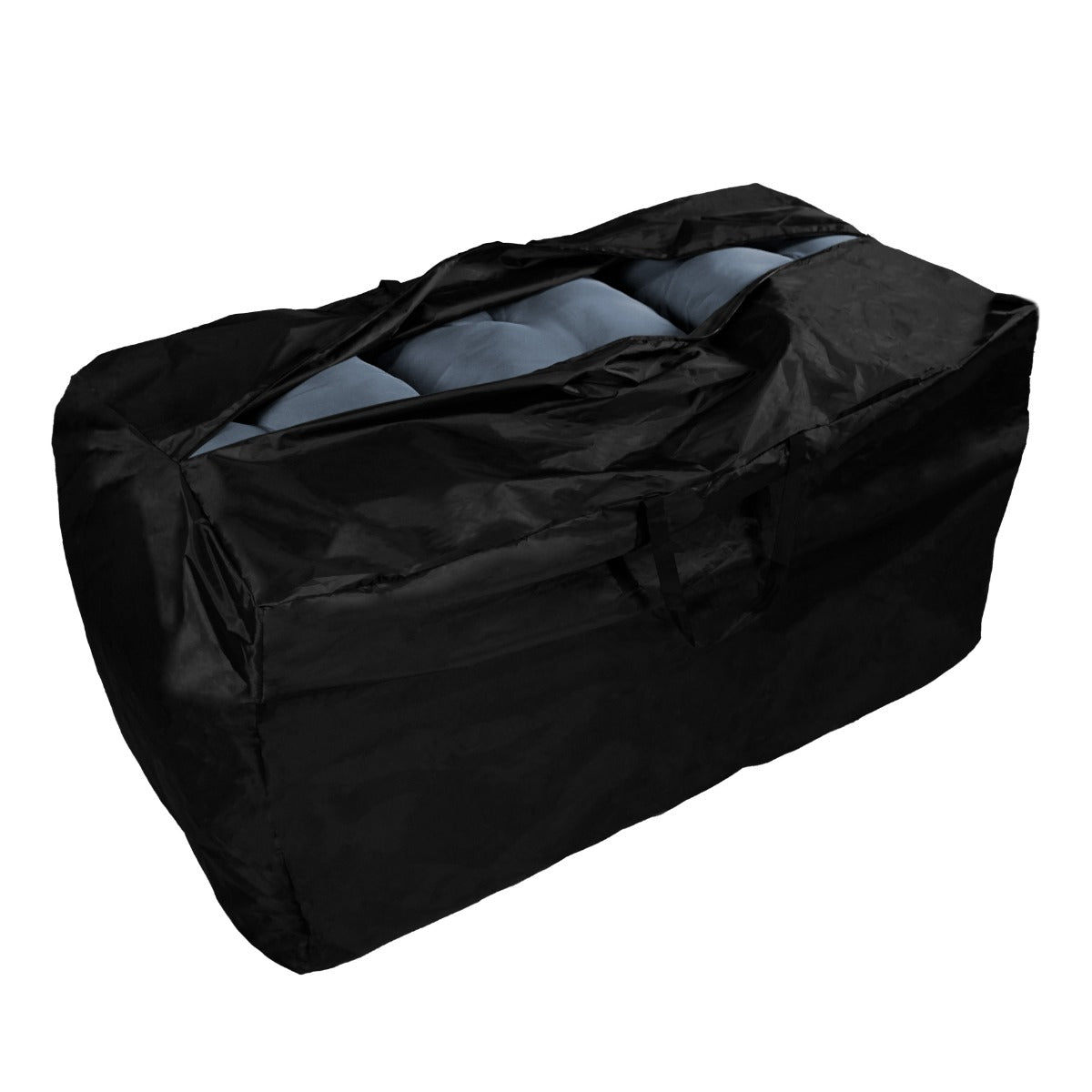 Rattan Corner Set & Cushion Storage Box - Black - Used - Good