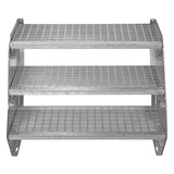 Adjustable 3 Section Galvanised Staircase - 900mm Wide - Used - Acceptable