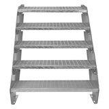 Adjustable 5 Section Galvanised Staircase - 900mm Wide - Used - Good