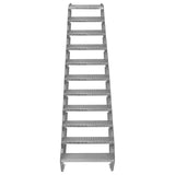 Adjustable 11 Section Galvanised Staircase - 600mm Wide - Used - Very Good