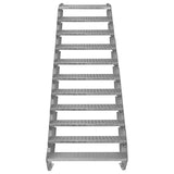 Adjustable 11 Section Galvanised Staircase - 900mm Wide - Used - Good