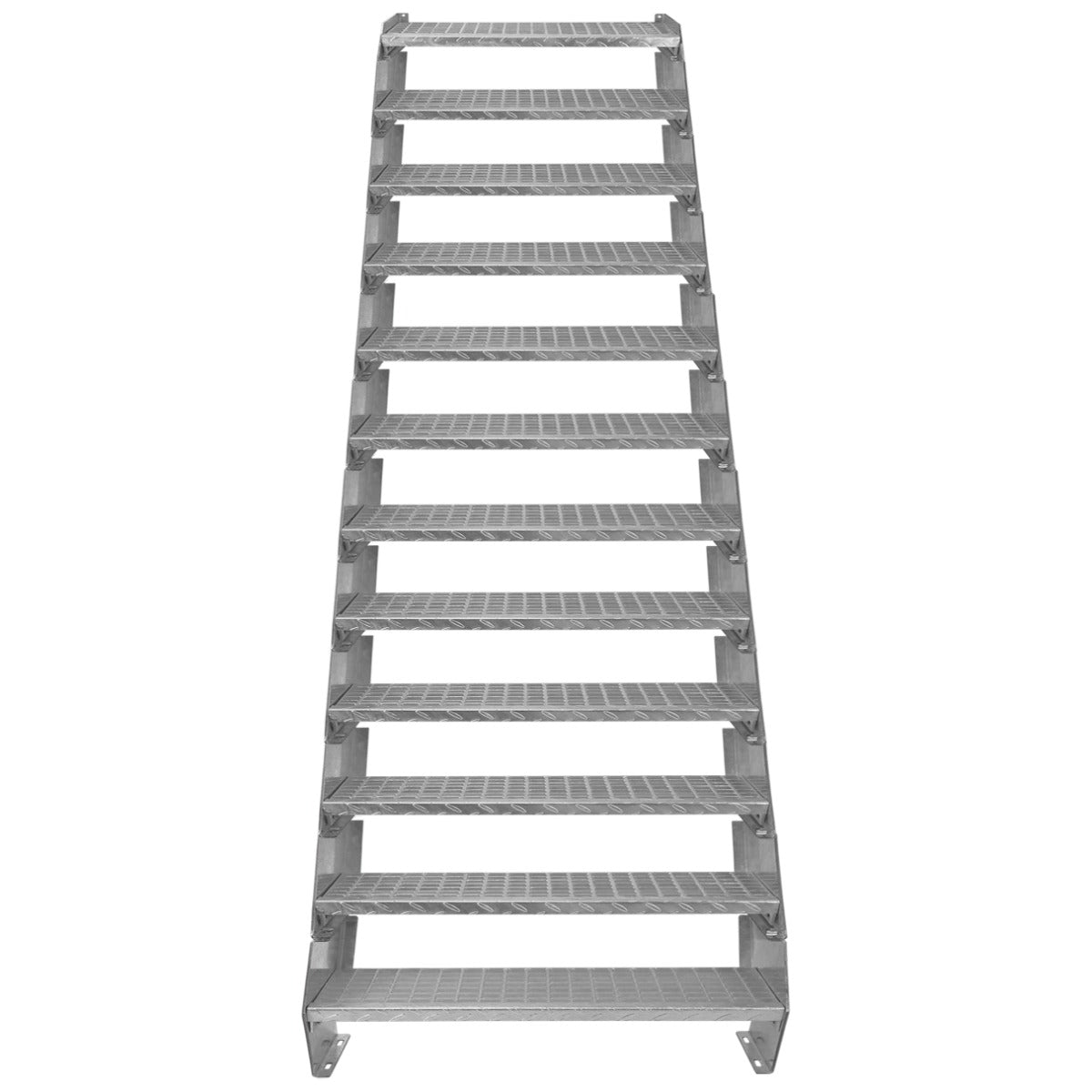 Adjustable 12 Section Galvanised Staircase - 900mm Wide - Used - Very Good