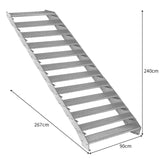 Adjustable 12 Section Galvanised Staircase - 900mm Wide - Used - Very Good