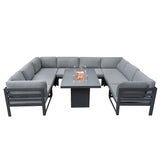 Modular Garden Furniture Set With Fire Pit - Used - Good