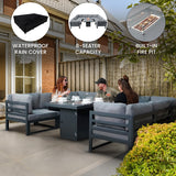 Modular Garden Furniture Set With Fire Pit - Used - Very Good