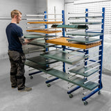 Combi Spray Drying Rack Trolley x 2 & Connector - Used - Acceptable
