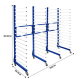 Combi Spray Drying Rack Trolley x 2 & Connector - Like New