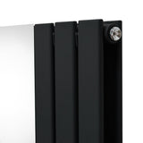 Flat Mirror Radiator - 1800mm x 425mm - Black - Used - Very Good