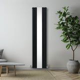 Flat Mirror Radiator - 1800mm x 425mm - Black - Used - Very Good