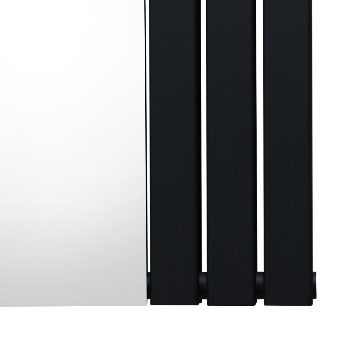 Flat Mirror Radiator - 1800mm x 425mm - Black - Used - Very Good
