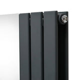 Flat Mirror Radiator - 1800mm x 565mm - Anthracite Grey - Used - Very Good