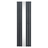 Flat Mirror Radiator - 1800mm x 565mm - Anthracite Grey - Used - Good