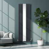 Flat Mirror Radiator - 1800mm x 565mm - Anthracite Grey - Used - Good