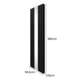 Flat Mirror Radiator - 1800mm x 565mm - Black - Used - Acceptable