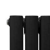 Oval Mirror Radiator - 1800mm x 380mm - Black - Like New