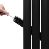 Oval Mirror Radiator - 1800mm x 380mm - Black - Like New