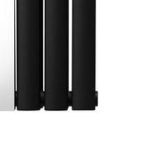 Oval Mirror Radiator - 1800mm x 500mm - Black - Used - Very Good