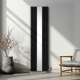 Oval Mirror Radiator - 1800mm x 500mm - Black - Used - Good