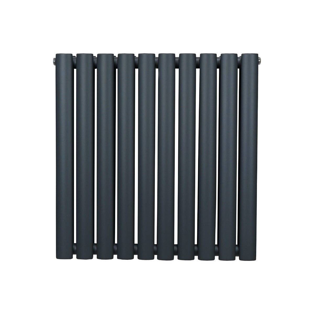Oval Column Radiator – 600mm x 600mm - Anthracite Grey - Like New