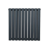 Oval Column Radiator – 600mm x 600mm - Anthracite Grey - Used - Acceptable