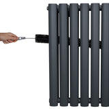 Oval Column Radiator – 600mm x 600mm - Anthracite Grey - Used - Very Good
