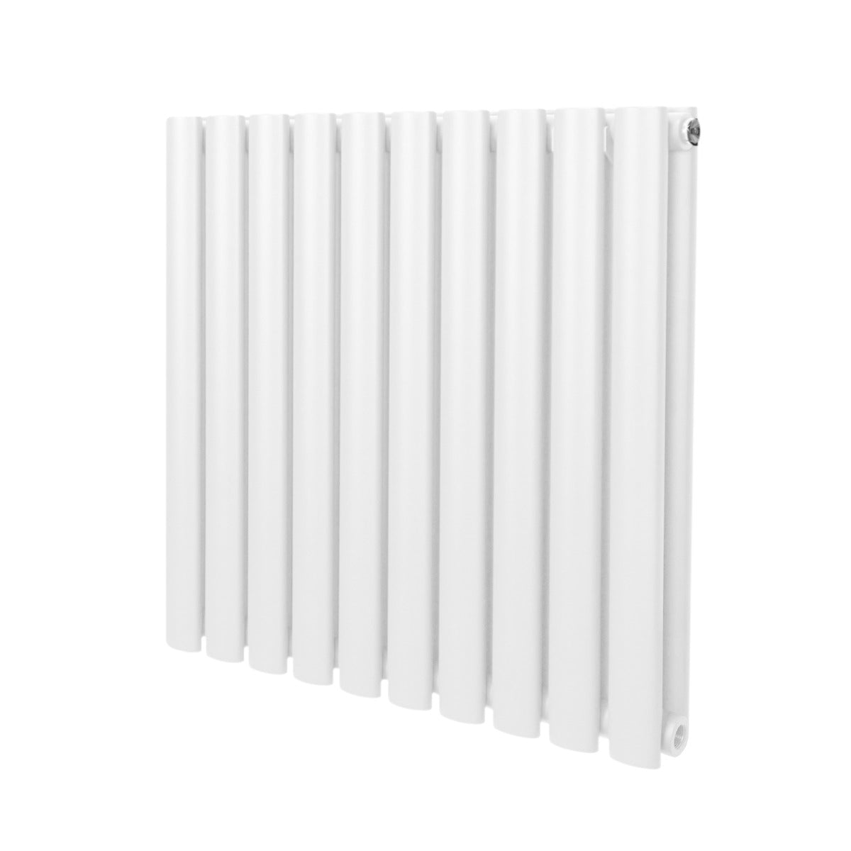 Oval Column Radiator – 600mm x 600mm - White - Used - Acceptable