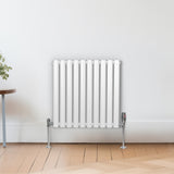 Oval Column Radiator – 600mm x 600mm - White - Used - Acceptable