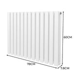 Oval Column Radiator – 600mm x 780mm – White - Used - Good