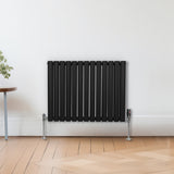 Oval Column Radiator – 600mm x 780mm – Black - Used - Good