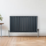 Oval Column Radiator – 600mm x 1020mm – Anthracite Grey - Used - Very Good