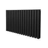 Oval Column Radiator – 600mm x 1020mm – Black - Used - Acceptable