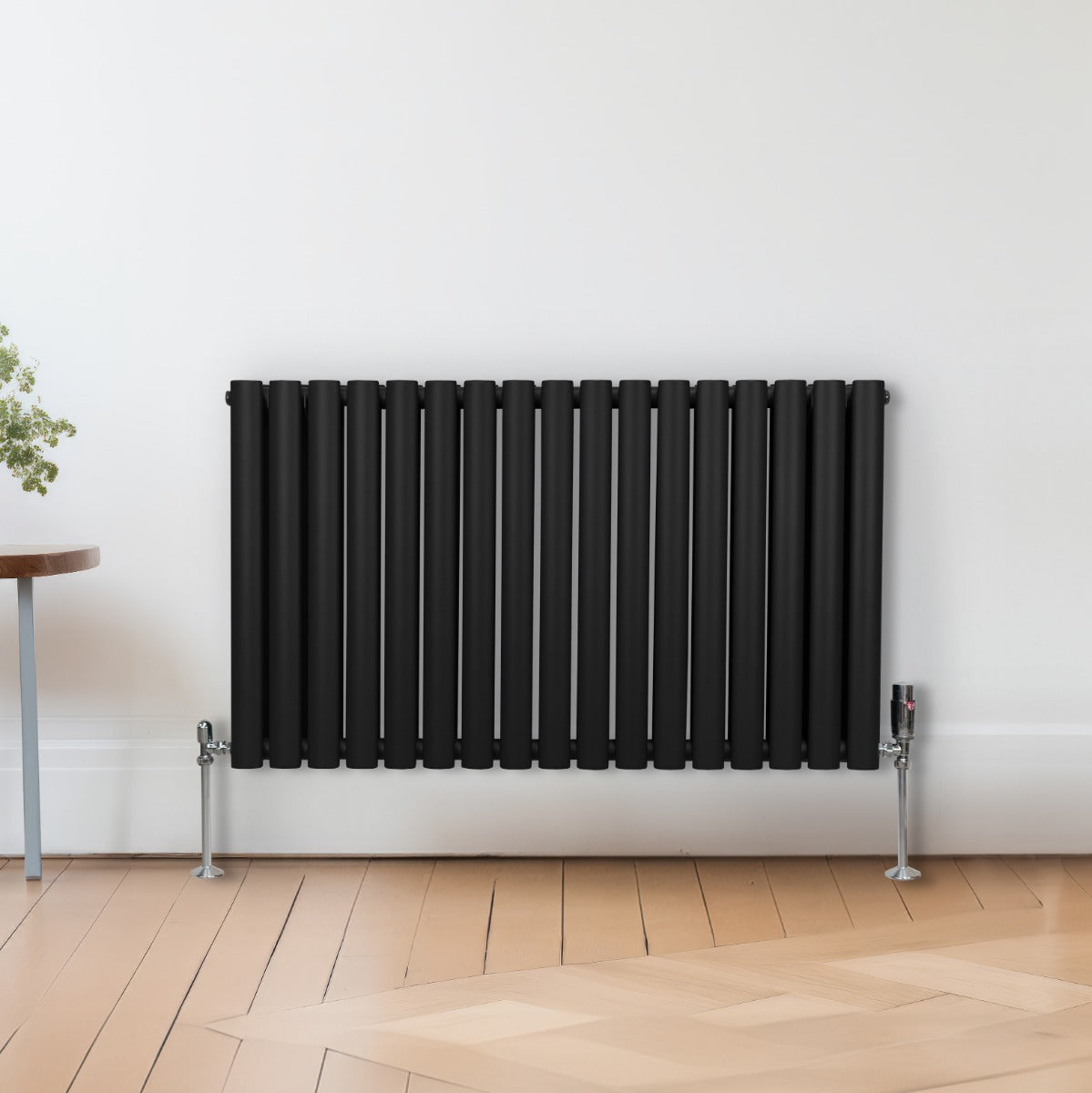 Oval Column Radiator – 600mm x 1020mm – Black - Used - Acceptable