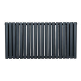 Oval Column Radiator – 600mm x 1200mm – Anthracite Grey - Used - Very Good